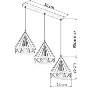 1130 diamond pendant light rope diagram