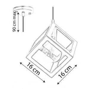 cube pendant wood diagram