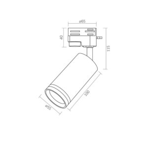 MPDF BK L100-R55 dimenzije